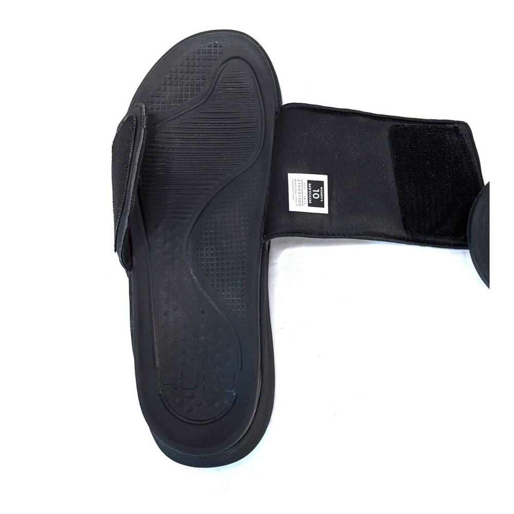 Kuru Moment Womens Size 10M Platform Slide Sandal Black Peach Ortho Recovery - Picture 8 of 14